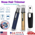 Electric Nose Ear Hair Trimmer Rechargeable Eyebrow Shaver Cleaner Unisex Men Us. Fixed Price $9.86.