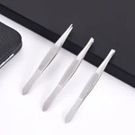 New 3PCS Stainless Steel Slant Tip Tweezer Precision Eyebrow Hair Remover Tools. Fixed Price $5.99.