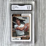 1974 Topps #329 Mark Belanger Baltimore Orioles Graded Gma Ex-nm+ 6.5. Fixed Price $11.50.