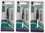 Trim Slant Tip Tweezers Stainless Steel Precision Hair Removal 3 Pack. Fixed Price $12.95.