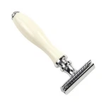 Parker 111W Classic White Resin Handle Safety Razor W/5 Double Edge Blades - New. Fixed Price $24.95.