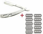 Stylish Straight Barber Edge Steel Razor Folding Shaving Knife + 10PCS Blade. Fixed Price $5.49.