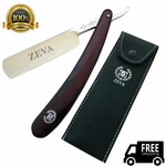 Zeva Barber Men Carbon Steel Shave Ready Straight Shaving Razor + Traveling Case. Fixed Price $14.99.