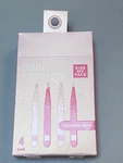 Nib Mini Tweezers Set Of 4 Pink Kiss My Face Stainless Steel!. Fixed Price $5.00.