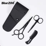 Beard Mustache Scissors And Comb Kit With Pu Storage Bag, Rounded Safety Nose.... Fixed Price $23.02.