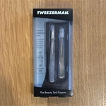 Tweezerman Petite Set, Stainless Steel, Silver, Leather Storage Pouch. Fixed Price $15.00.