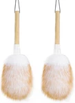 Feather Duster Lambswool For Cleaning Set Of 2 Wooden Handle With Hanging. Fixed Price $20.12.