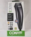Conair Basic Home Haircutting Kit, 10 Piece Set, Grooming Clippers, Black. Fixed Price $10.00.