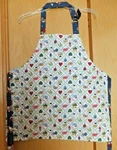 Child's Reversible Summer/christmas Bib Apron - Friendship/ Angel. Fixed Price $6.50.