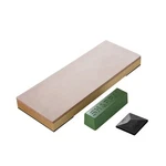 Sharpal Green Rouge Jewelers Polishing Compound Metal Luster Leather Strop Kit. Fixed Price $19.99.