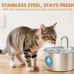 Stainless Steel Cat Water Fountain 108OZ With Led Light Quiet Operation. Fixed Price $32.99.