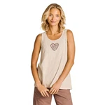 Life Is Good. Women's Crafty Heart Slub Easy Fit Tank, Birch White. Fixed Price $29.00.