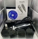 Andis PMT-1 PM-4 Clippers Trimmers Attachments Dvd Manual Kit Case Tested. Fixed Price $16.98.