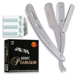 Equinox Straight Edge Razor - Includes 100 Single Derby Blades Professional.... Fixed Price $15.89.