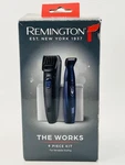 Remington The Works Piece Beard Trimmer Grooming Kit MB907 Nose. Fixed Price $29.95.