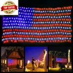 American Flag String Lights Waterproof Led Net With 420 Super Bright. Fixed Price $30.28.