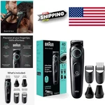 Versatile 5 1 Men's Grooming Kit With Battery Powered Trimmer And Attachments. Fixed Price $65.99.