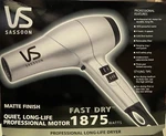 Vs Sassoon 758 Pro Hair Dryer 1875 W Ac Motor 4 Heat Settings Cold Shot. Fixed Price $49.99.