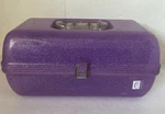 Caboodles Purple Sparkle Make Up Case Glitter W/mirror 2622. Fixed Price $12.00.