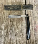 Antique 1870S Heiffor Model Barbers Straight Blade Razor England In Case. Fixed Price $75.00.