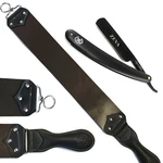 Zeva Black Straight Edge Razor With Extra Wide Cowhide Leather Strop/strap. Fixed Price $29.99.