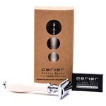 Parker 111W White Resin Handle Safety Razor. Fixed Price $44.80.