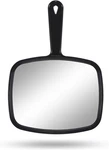 Mirror, 10.3" X 7.4" W Salon Barber Hairdressing Handheld Handle. Fixed Price $7.95.