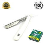 Beard Cut Throat Men Barber Shavette Straight Shaving Razor + 100 Derby Blades. Fixed Price $14.99.