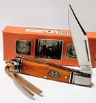 Marble's Master Made Coke Bottle Orange Smooth Bone Folding Pocket Knife MMM006. Fixed Price $24.95.