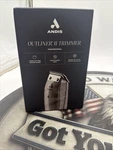 Andis 04685 Professional Outliner Ii Square Blade Beard Trimmer, Grey, Corded. Fixed Price $62.99.