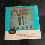 Raycine 12 Piece Haircutting Set Model 274-02 Racine Clipper Co. Milwaukee Wisco. Fixed Price $9.65.