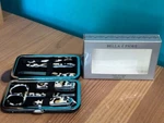 New Bella Il Fiore Mani & More Accessory Kit Shiny Black Sequin Snap Case. Fixed Price $29.99.