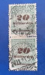 Germany Stamps Deutsches Reich 2X Milliarden Mark Infla Mi. Nr. 329 (22002). Fixed Price $20.00.