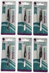 Trim Professional Slant Tip Tweezers Stainless Steel Eyebrow Hair Removal 6 Pack. Fixed Price $17.95.