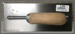 TL356 Kraft 3/16 X 5/32 Sawtooth V-notch Trowel W/wood Handle. Fixed Price $12.99.