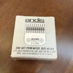 Andis Replacement Blade Size 3/4 - 13MM #64133 New In Package. Fixed Price $22.00.