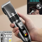 Cordless Professional Clippers Rechargeable Haircut Trimmer Kit Lcd Display. Fixed Price $23.99.