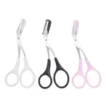 1/3PCS Eyebrow Trimmer Scissors With Comb Stainless Steel Makeup Grooming Tool. Fixed Price $9.93.