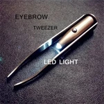 1PC Led Light Stainless Steel Eyebrow Tweezer Portable Hair Remover - New. Fixed Price $6.90.