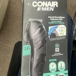 Conair Cord/cordless 16 Piece Color-coded Rechargeable Haircut Kit Black. Fixed Price $25.00.