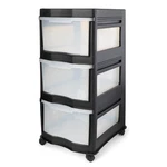 Life Story Classic Black 3 Shelf Standing Plastic Storage Organizer Drawers. Fixed Price $48.99.