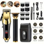 Men Hair Clipper T-blade Trimmer Shaver Set Usb Rechargeable Electric Razor. Fixed Price $42.88.