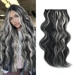 4 Pieces Clip In Hair Extensions Real Thick Full Head 100% Natural As Human. Fixed Price $17.99.
