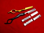 Total 6 Pieces 2 X Hairdressing Styling Razor Thinning COMB/1 Free Blade. Fixed Price $22.96.