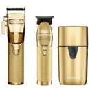 Babyliss Pro Fx 870NG Gold Clipper - Trimmer & Uv Single Foil Shaver Set. Fixed Price $298.20.