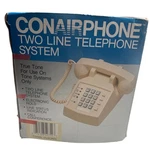 Conair Two Line Touch Tone Phone System Call Conference 80S Nos Original Box. Fixed Price $39.99.