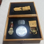 Naked Armor Solomon 7 Piece Straight Razor Kit. Fixed Price $99.99.