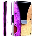 Edge Men Resin Wood Pattern Aluminum Wallet Blocks Rfid Scanners Money Clip. Fixed Price $27.99.