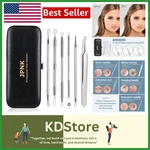 Stainless Steel Blackhead Remover Kit: Anti-slip Extractor Tools Leather Case. Fixed Price $13.99.