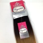 Premium Elegance Yaki 10 Human Hair Extensions T1B-27 Ombre Weave. Fixed Price $14.99.